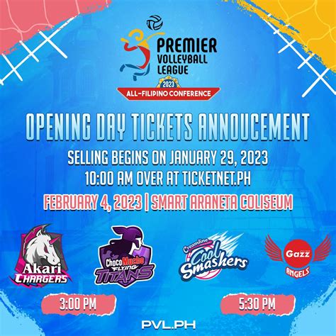 pvl tickets|ANNOUNCEMENT Tickets .